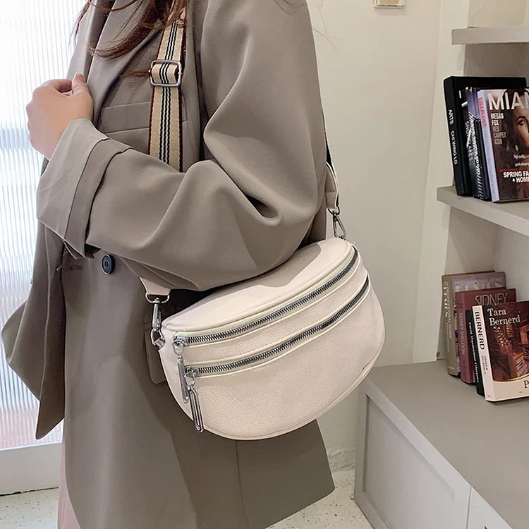 RIÑONERA URBAN SALLY CON TRIPLE CREMALLERA