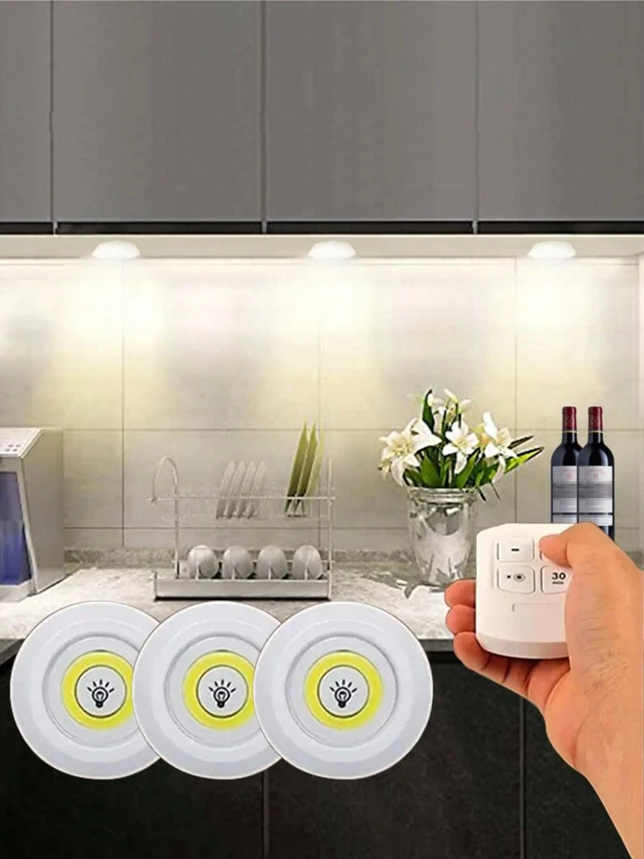 LITE PRO® LÁMPARA LED PORTÁTIL CON CONTROL REMOTO KIT X 3 UNIDADES
