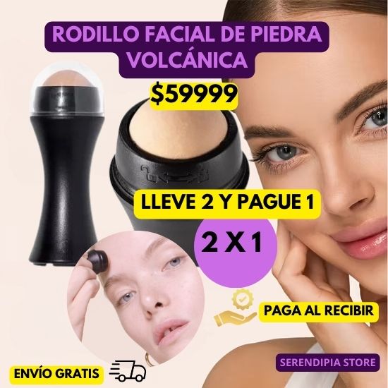OFERTA 2X1 - RODILLO FACIAL DE PIEDRA VOLCÁNICA