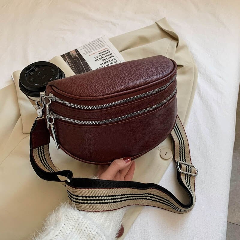 RIÑONERA URBAN SALLY CON TRIPLE CREMALLERA