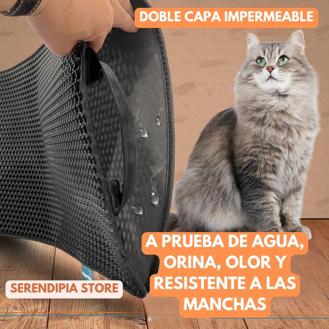 COMBO FELINO TAPETE ARENERO + CEPILLO VAPOR 3 EN 1