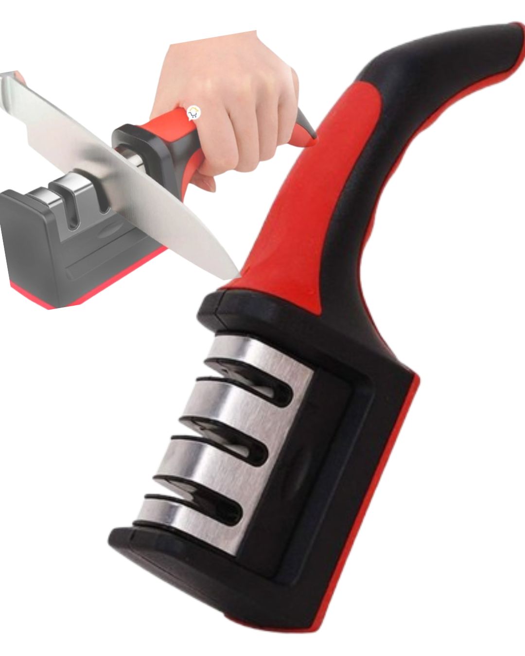 AFILADOR DE ACERO INOXIDABLE 3 RANURAS