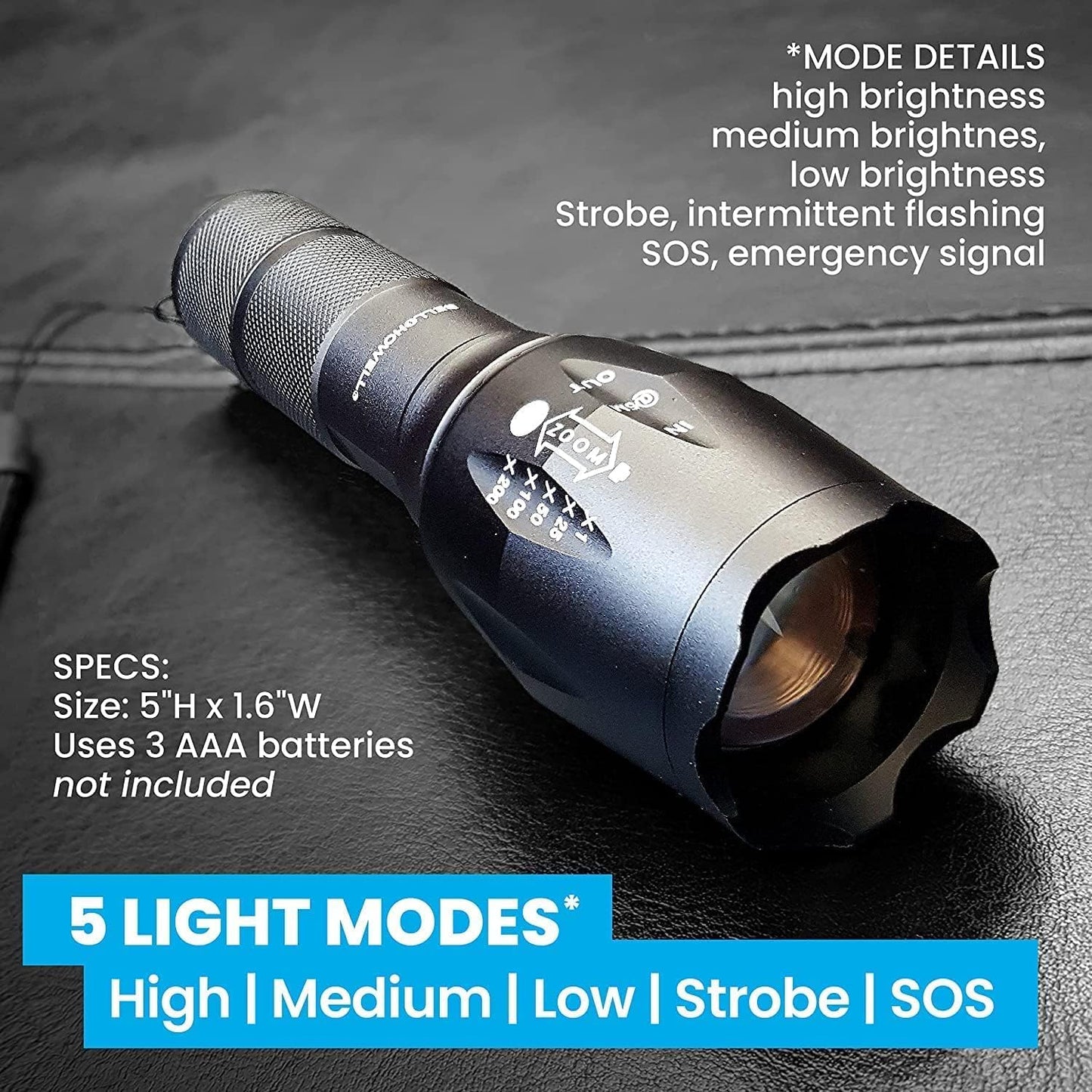 LINTERNA TÁCTICA GRADO MILITAR BELL+HOWELL TACLIGHT