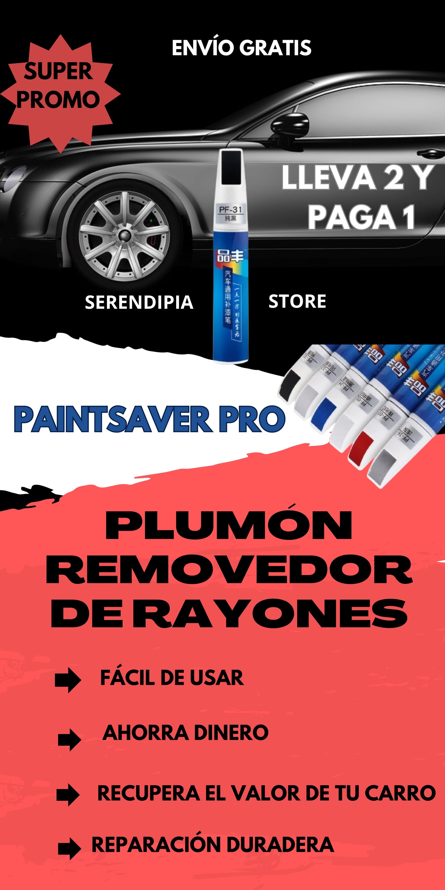 PLUMÓN REMOVEDOR DE RAYONES PAINTSAVER PRO
