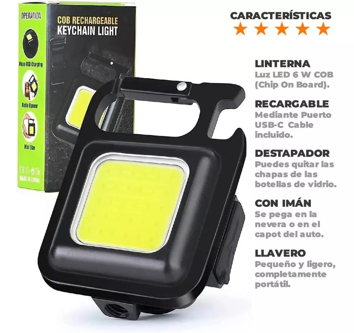 OFERTA 2X1 MINI LLAVERO POTENTE LINTERNA LED