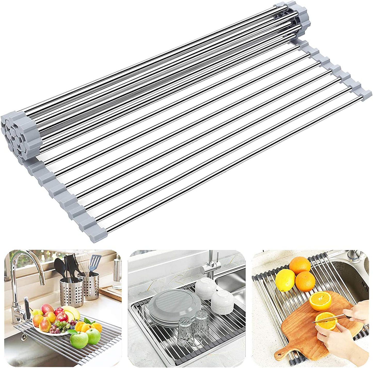 FLEXIDRAIN® ESCURRIDOR PLEGABLE MULTIFUNCIÓN DE ACERO INOXIDABLE