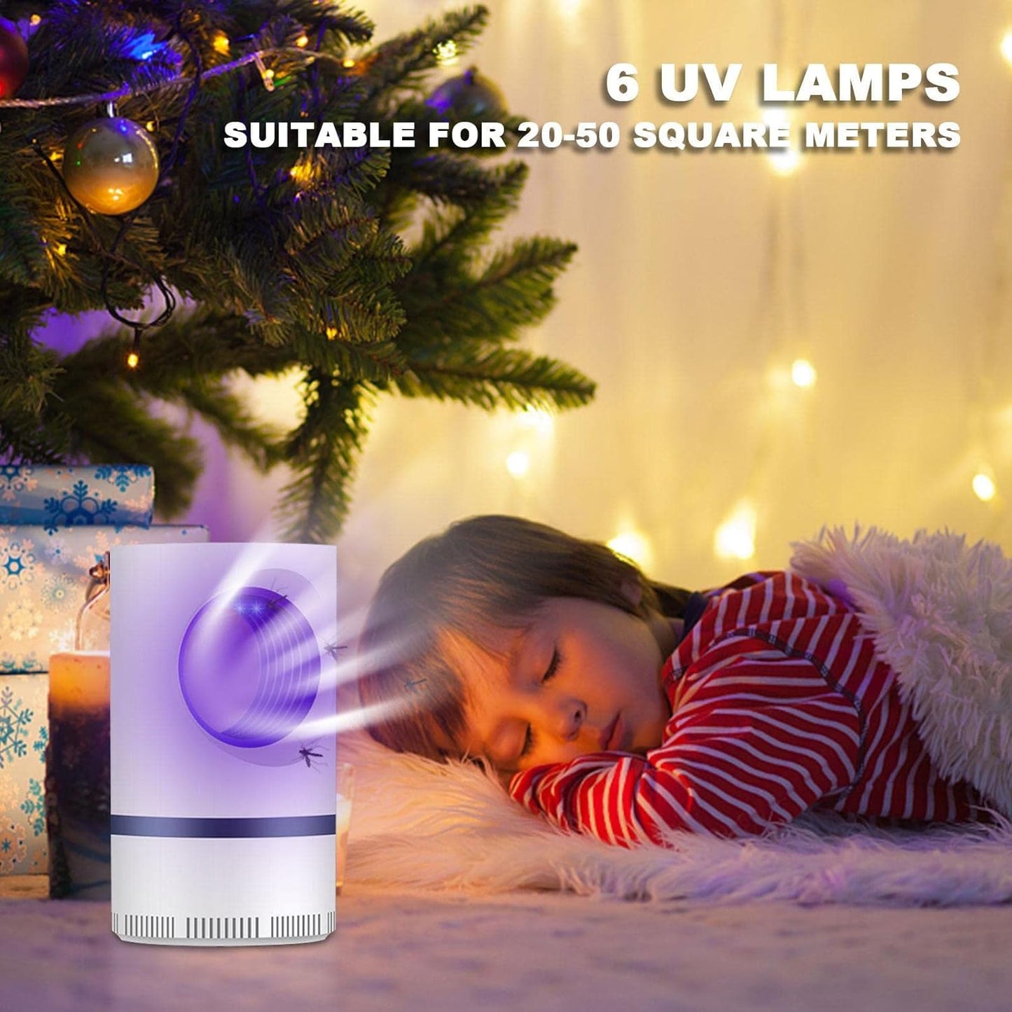 FLY TRAP® LÁMPARA LED ULTRAVIOLETA - TRAMPA MORTAL PARA MOSQUITOS, MOSCAS Y ZANCUDOS