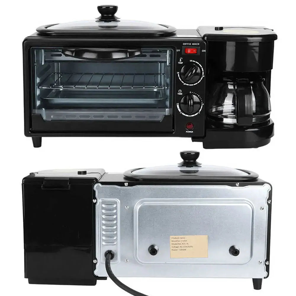 MÁQUINA MULTIFUNCIONAL SOKANY 3 EN 1 HORNO ELÉCTRICO, CAFETERA Y PARRILLA