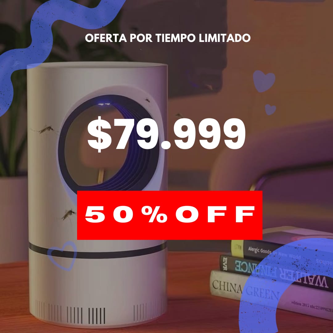 FLY TRAP® LÁMPARA LED ULTRAVIOLETA - TRAMPA MORTAL PARA MOSQUITOS, MOSCAS Y ZANCUDOS