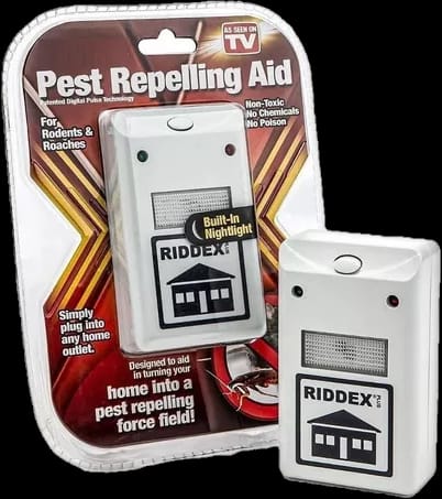 RIDDEX REPELENTE ELECTRÓNICO ANTI PLAGAS POR ULTRASONIDO