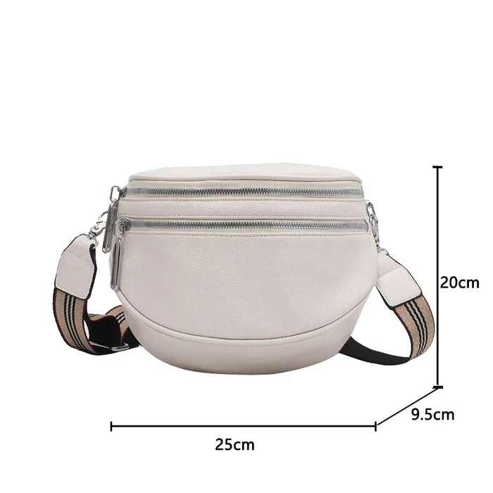 RIÑONERA URBAN SALLY CON TRIPLE CREMALLERA