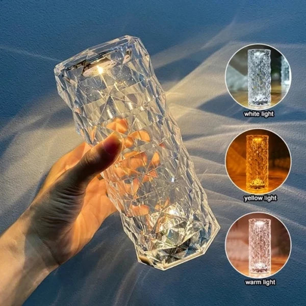 LÁMPARA DE CRISTAL RGB CON PARLANTE BLUETOOTH