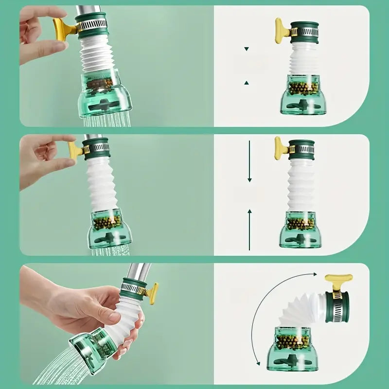 OFERTA 2X1 FILTRO PURIFICADOR DE AGUA GIRATORIO Y EXTENSIBLE MARCA HARKO