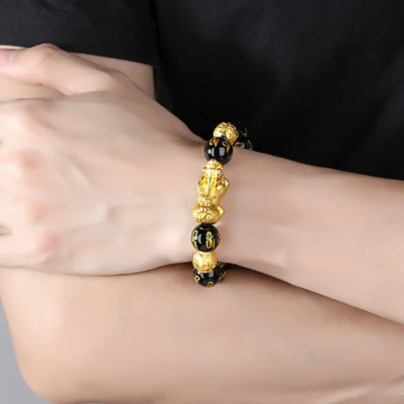 PULSERA OBSIDIANA FENG-SHUI