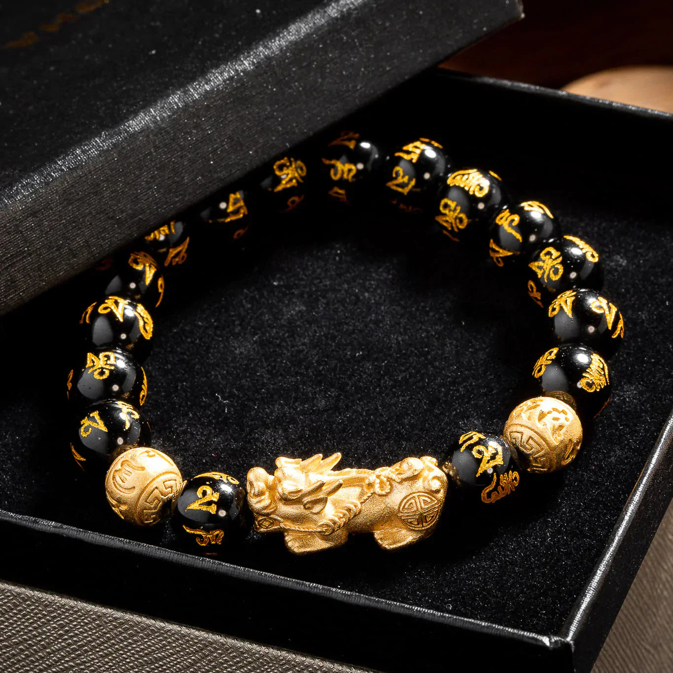 PULSERA OBSIDIANA FENG-SHUI