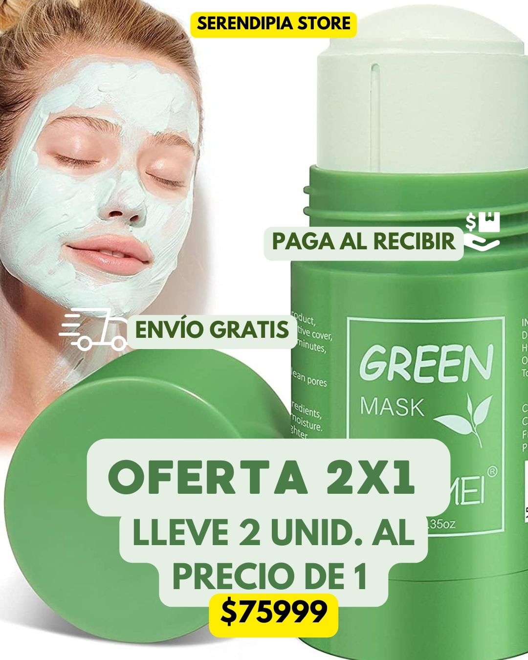 OFERTA 2X1 GREEN MASK STICK™ ORIGINAL MASCARILLA TÉ VERDE + 🎁EXCLUSIVO POR TU COMPRA