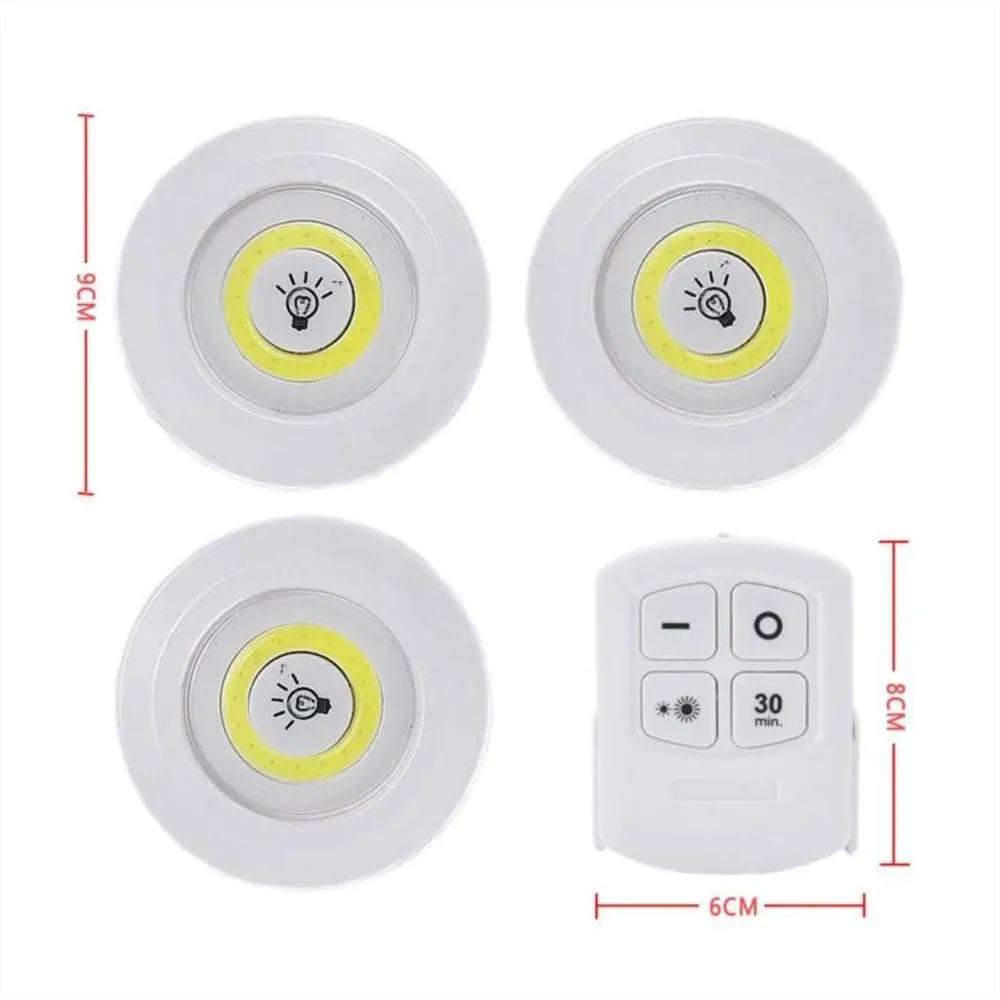 LITE PRO® LÁMPARA LED PORTÁTIL CON CONTROL REMOTO KIT X 3 UNIDADES