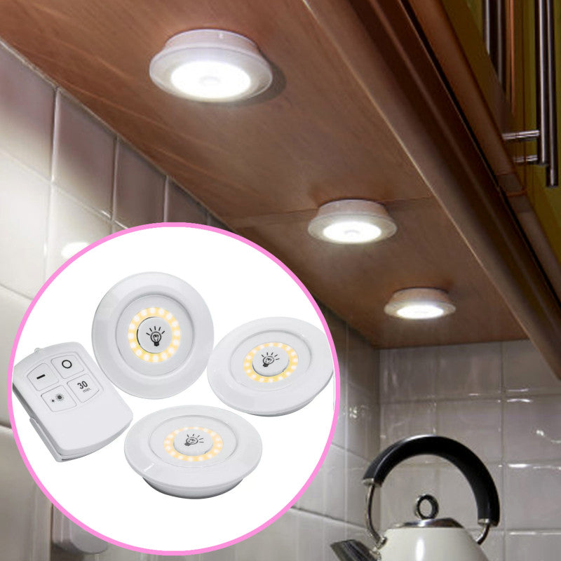 LITE PRO® LÁMPARA LED PORTÁTIL CON CONTROL REMOTO KIT X 3 UNIDADES