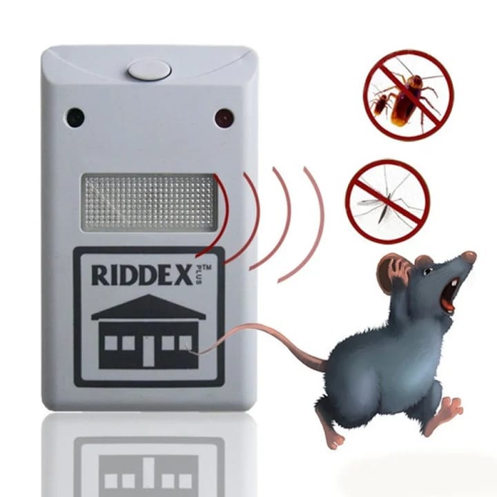 RIDDEX REPELENTE ELECTRÓNICO ANTI PLAGAS POR ULTRASONIDO