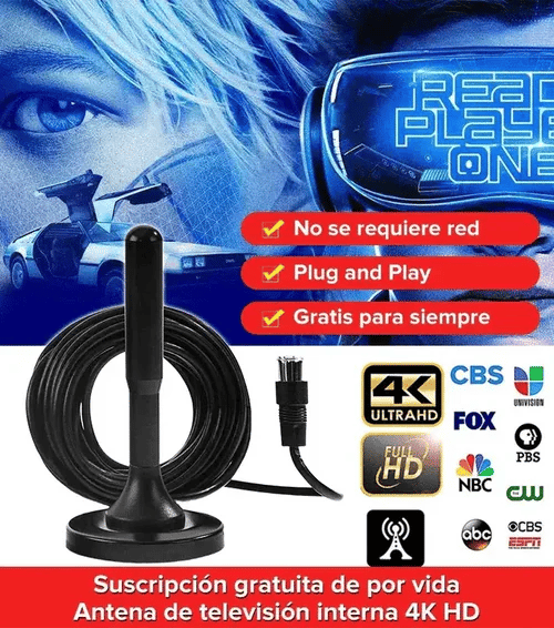 ANTENA TDT FULL HD 4K
